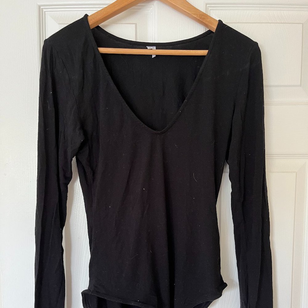 out from under bodysuit long sleeve v-neck